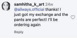 thanks! I just got my exchange and the pants are perfect! I'll be ordering again